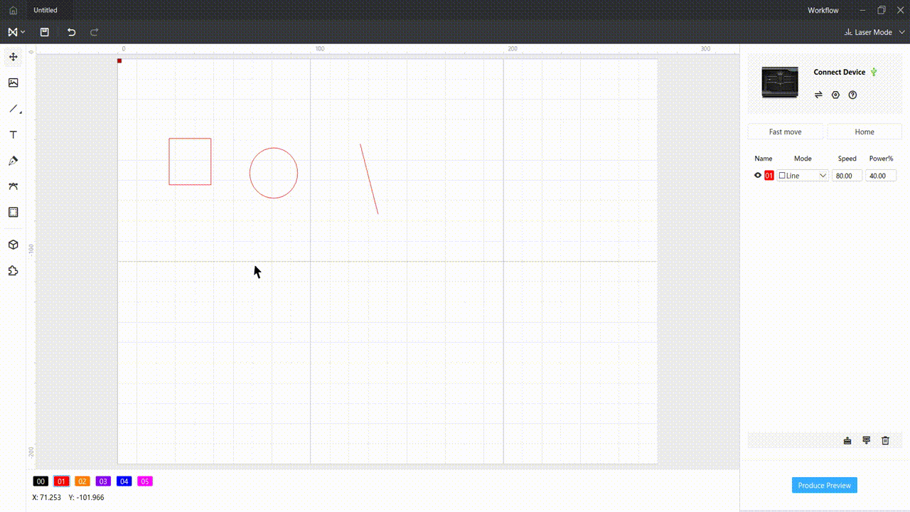 选图元设置颜色